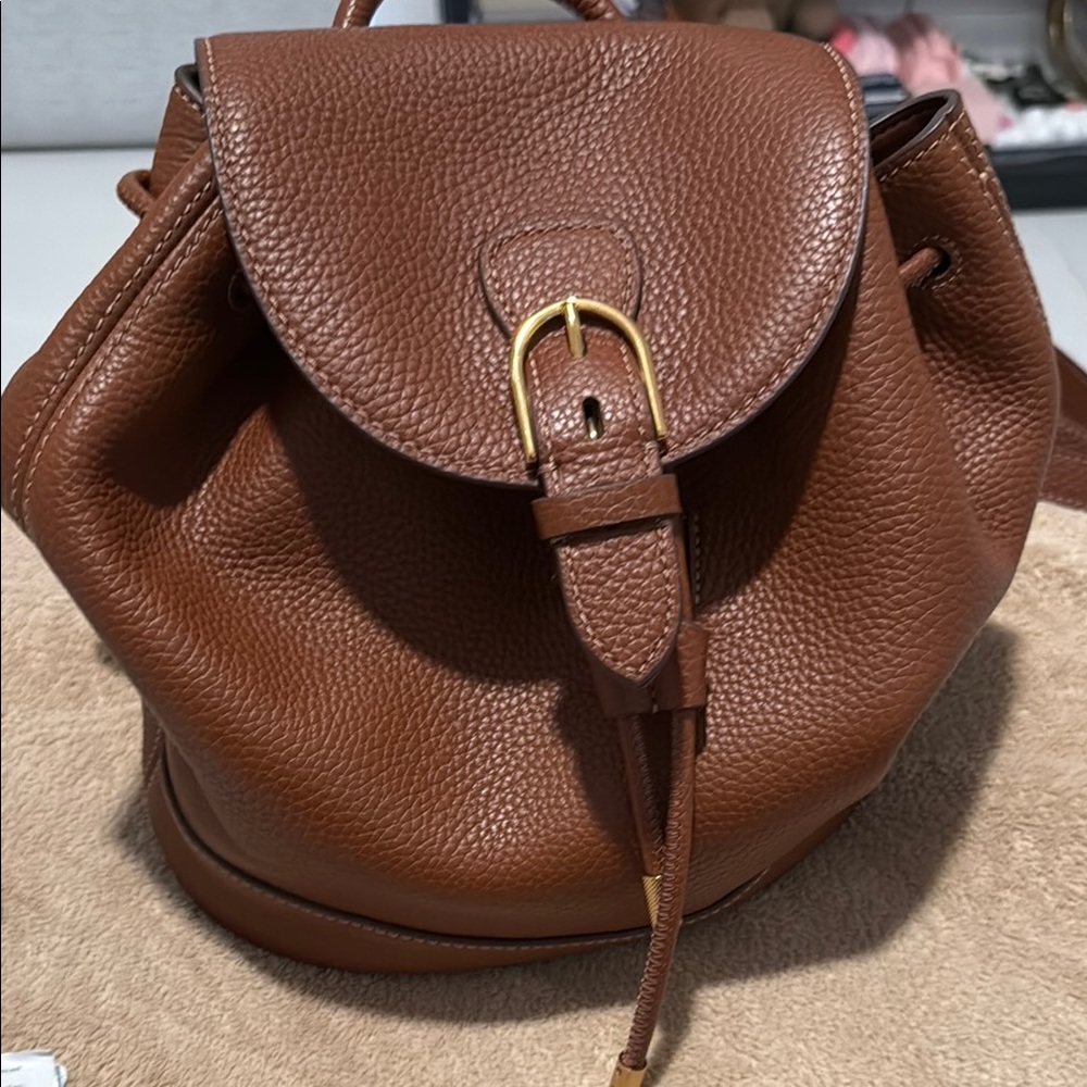 Fossil Elegant Brown Leather Backpack